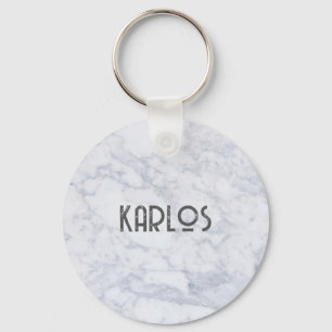 Porte-clés Arrière - plan en faux marbre gris 2