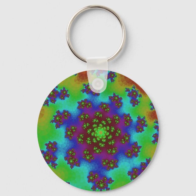 Porte-clés Arrosage floral d'automne (Recto)