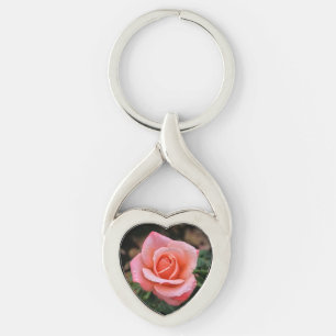 Porte-clés Art botanique romantique Rose Imprimer