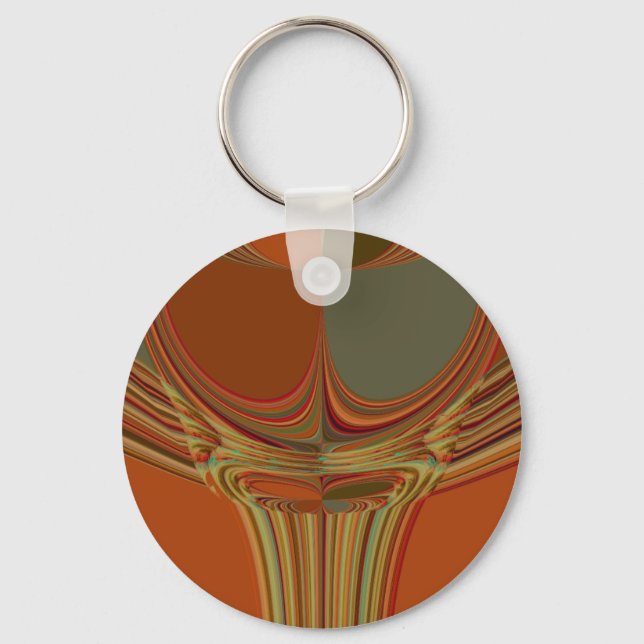 Porte-clés Art contemporain africain Terre (Recto)