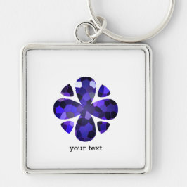 Porte-clés Art couleur, bleu