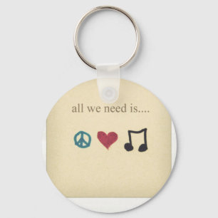 Porte-clés art-cute-inspirational-love-music-Favim.com -