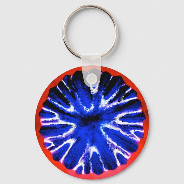 Porte-clés Art de fleur d'aster (Recto)