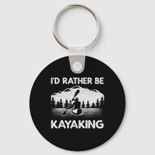 Porte-clés Art de kayak cool pour hommes femmes pagaie de kay