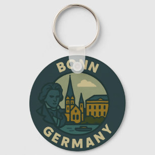 Porte-clés Art de la ville de Bonn Allemagne