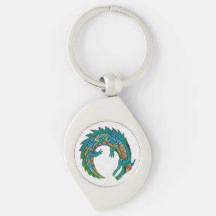 Porte-clés Art de l'alligator tribal