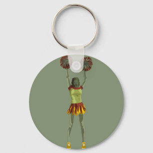 Porte-clés Art de pom-pom girls gothique effrayant