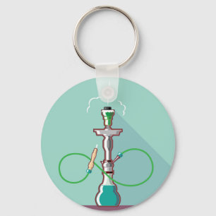 Porte-clés Art de vecteur de narguilé