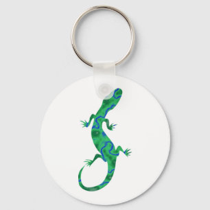 Porte-clés Art déco Grüner Gecko