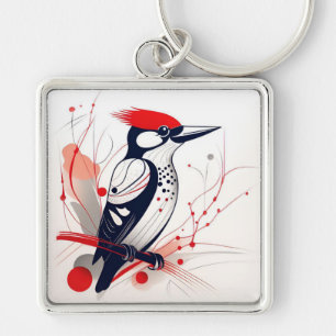 Porte-clés Art Déco Pic vert