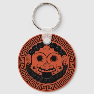 Porte-clés Art du grec ancien d'Apotropaic de méduse