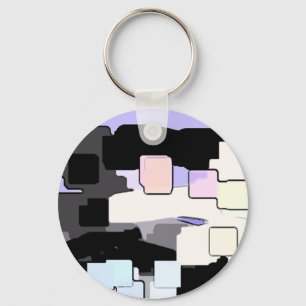 Porte-clés Art géométrique "Dream Blue"