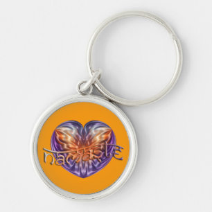 Porte-clés ART Heart NAMASTE orange