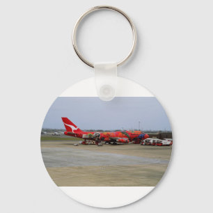 Porte-clés Art indigène, Quantas 747, Kingsford Smith Airpo
