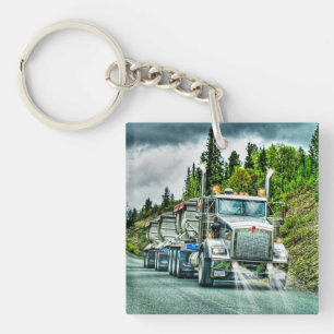 Porte-clés Art lourd de camion de transport pour des