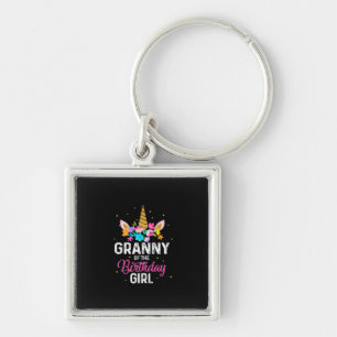 Porte-clés Art Mère Granny Of The Birthday Girl Birthday