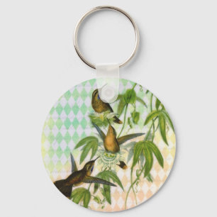 Porte-clés Art numérique de colibri