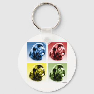 Porte-clés Art pop de Terre-Neuve
