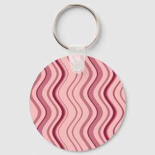 Porte-clés Art Retro rose Vague Abstraite