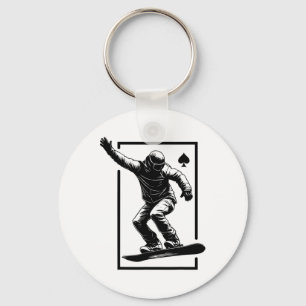 Porte-clés Art snowboard Snowboard Art Graphisme Streetwear