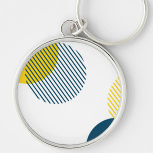 Porte-clés Art urbain abstrait moderne, simple, minimal et te