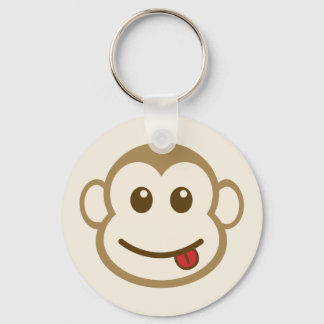 Porte-clés Art Vecteur Visage De Singe
