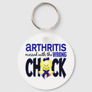 Porte-clés Arthrite salie avec le poussin faux