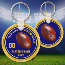 Articles de fête de football bon marché bleu et or