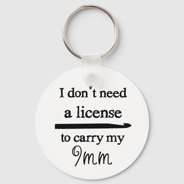 Porte-clés Artisanat de licence Crochet Hook (Recto)