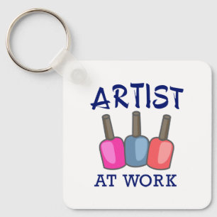 Porte-clés Artiste au travail