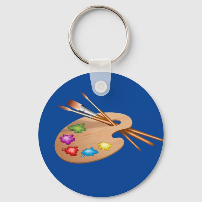Porte-clés Artiste Palette, enseignant d'art (Recto)