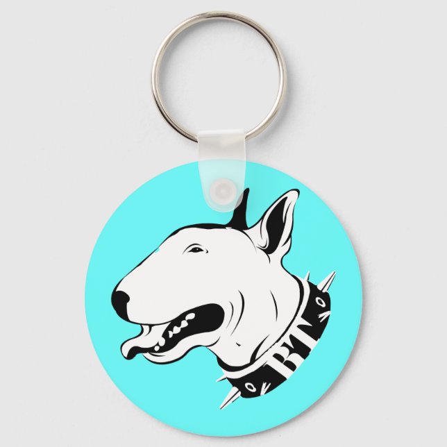 Porte-clés Artistic Bull Terrier Chien race Design (Recto)
