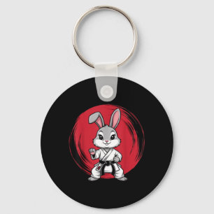 Porte-clés Arts martiaux de lapin Karaté Jiu-Jitsu Judo de la