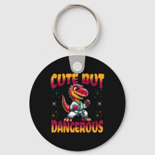 Porte-clés Arts martiaux drôles Karaté Taekwondo Dinosaure An