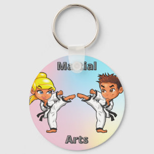 Porte-clés Arts martiaux garçon et fille