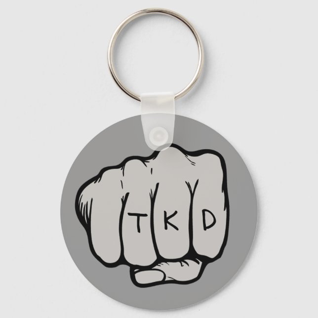 Porte-clés Arts martiaux TKD Fist (Recto)