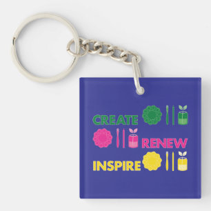 Porte-clés Artsy Spring Knolling