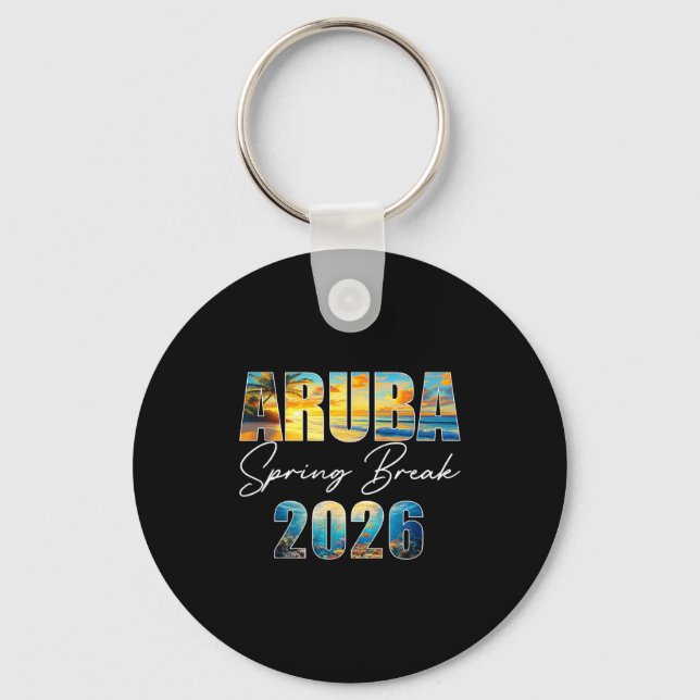 Porte-clés Aruba Spring Break 2026 Summer Vacation Beach  (Recto)