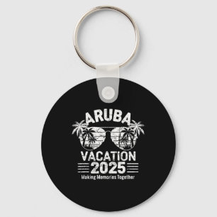 Porte-clés Aruba Vacation 2025 Voyage en famille Tee Fun Holi