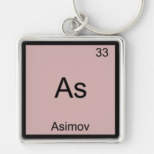 Porte-clés As - Asimov Funny Chimie Élément Symbole Tee