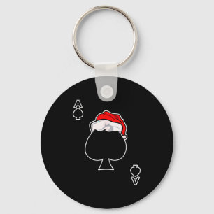 Porte-clés As de pique Cadeau de Noël Jeu & Jeu de cartes