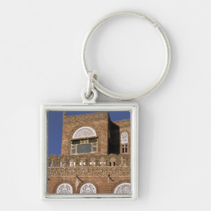 Porte-clés Asie, Yémen, Sana'a. Détail d'architecture yéménit
