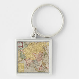 Porte-clés AsieCarte panoramiqueAsie 2