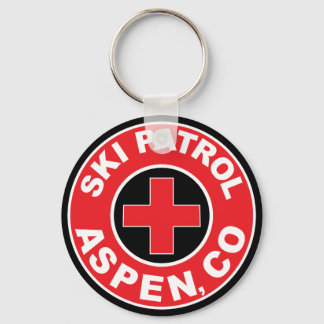 PORTE-CLÉS ASPEN COLORADO SKI PATROL MONTAGNES SKI LOGO
