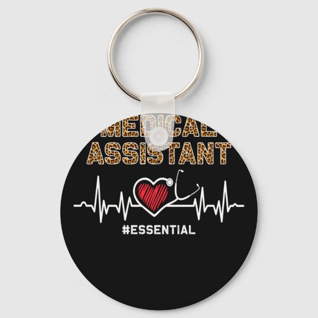 Porte-clés Assistant Médicale #Essential Stethoscope Heartbea (Recto)