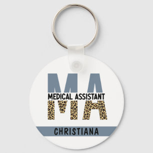 Porte-clés Assistant Médicale MA personnalisé Empreinte de lé