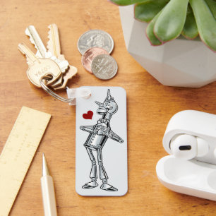 Porte-clés Assistant vintage d'Oz, Tinman Happy Smile a le co