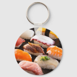 Porte-clés "Assorted Nigiri Sushi Keychain – A Bite of Japan"