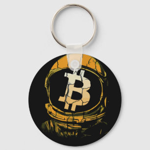 Porte-clés Astronaut Bitcoin-Crypto