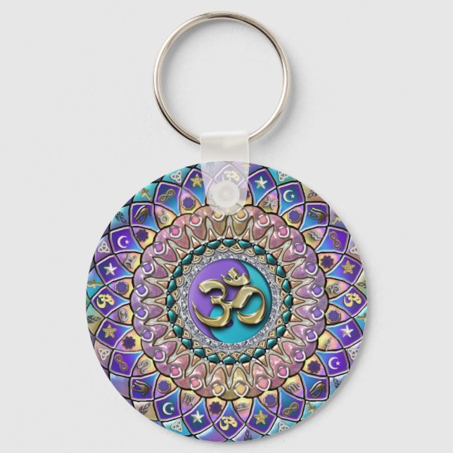 Porte-clés Astrosymbologie julienne Mandala Porte - clé (Recto)